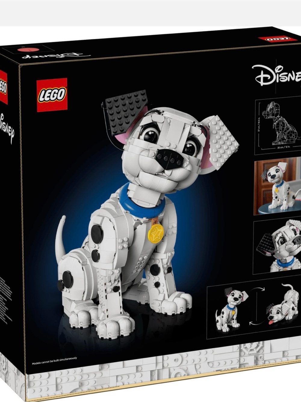 LEGO White & Black Dalmatian Figure with Blue Collar and Gold Badge